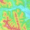 Mappa topografica Gura Humorului, altitudine, rilievo