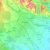 Mappa topografica Târgoviște, altitudine, rilievo