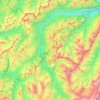 Mappa topografica Simme, altitudine, rilievo