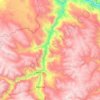 Mappa topografica Vilca, altitudine, rilievo