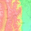 Mappa topografica Burt County, altitudine, rilievo