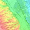 Mappa topografica Bartenheim, altitudine, rilievo