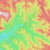 Mappa topografica Reefton, altitudine, rilievo