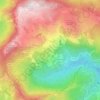 Mappa topografica Caprauna, altitudine, rilievo
