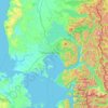 Mappa topografica Provincia de Llanquihue, altitudine, rilievo