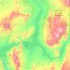 Mappa topografica Lake Mead, altitudine, rilievo
