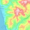 Mappa topografica San Pietro in Amantea, altitudine, rilievo