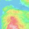 Mappa topografica Inverclyde, altitudine, rilievo