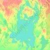 Mappa topografica Amisk Lake, altitudine, rilievo