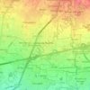Mappa topografica Agrate Brianza, altitudine, rilievo