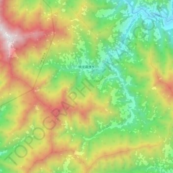 Mappa topografica 桃龙藏族乡, altitudine, rilievo