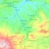 Mappa topografica Amoucha, altitudine, rilievo