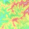 Mappa topografica Fajão, altitudine, rilievo
