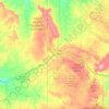 Mappa topografica Eastern Navajo Agency, altitudine, rilievo