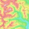 Mappa topografica Vallouise-Pelvoux, altitudine, rilievo