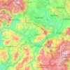 Mappa topografica Prefettura di Kukës, altitudine, rilievo