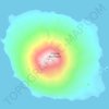 Mappa topografica Atlasov Island, altitudine, rilievo