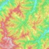 Mappa topografica Palazzuolo sul Senio, altitudine, rilievo
