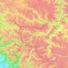 Mappa topografica Kargil tehsil, altitudine, rilievo