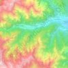 Mappa topografica Villar Pellice, altitudine, rilievo