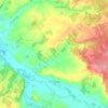 Mappa topografica Le Tranger, altitudine, rilievo