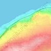 Mappa topografica Fouka, altitudine, rilievo
