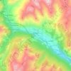 Mappa topografica Morgex, altitudine, rilievo