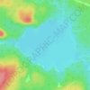 Mappa topografica Gullbeak Lake, altitudine, rilievo