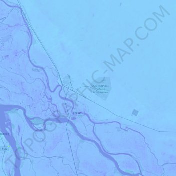 Mappa topografica Джанайский сельсовет, altitudine, rilievo