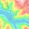 Mappa topografica Ribadouro, altitudine, rilievo