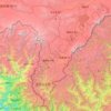 Mappa topografica 亚东县, altitudine, rilievo