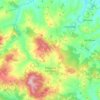 Mappa topografica Pellegrino Parmense, altitudine, rilievo