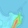 Mappa topografica Praia de Cima, altitudine, rilievo