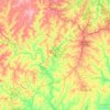 Mappa topografica Charlotte County, altitudine, rilievo