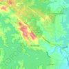 Mappa topografica Whiteside, altitudine, rilievo