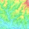 Mappa topografica Horsted Keynes, altitudine, rilievo