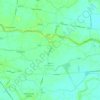 Mappa topografica Lusia, altitudine, rilievo