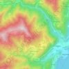 Mappa topografica Quarna Sotto, altitudine, rilievo