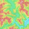 Mappa topografica Bicaz, altitudine, rilievo