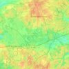 Mappa topografica городской округ Электросталь, altitudine, rilievo