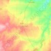 Mappa topografica Jones County, altitudine, rilievo