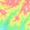 Mappa topografica Sayalonga, altitudine, rilievo