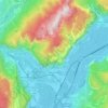Mappa topografica Mezzocorona, altitudine, rilievo