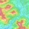 Mappa topografica Podenzana, altitudine, rilievo