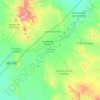 Mappa topografica Guadalupe Victoria, altitudine, rilievo