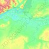 Mappa topografica Быково-Отрогское сельское поселение, altitudine, rilievo