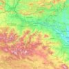 Mappa topografica La Rioja, altitudine, rilievo
