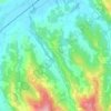 Mappa topografica Coazzolo, altitudine, rilievo