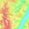 Mappa topografica Thionne, altitudine, rilievo