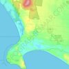 Mappa topografica Cape Bridgewater, altitudine, rilievo
